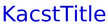 KacstTitle шрифт